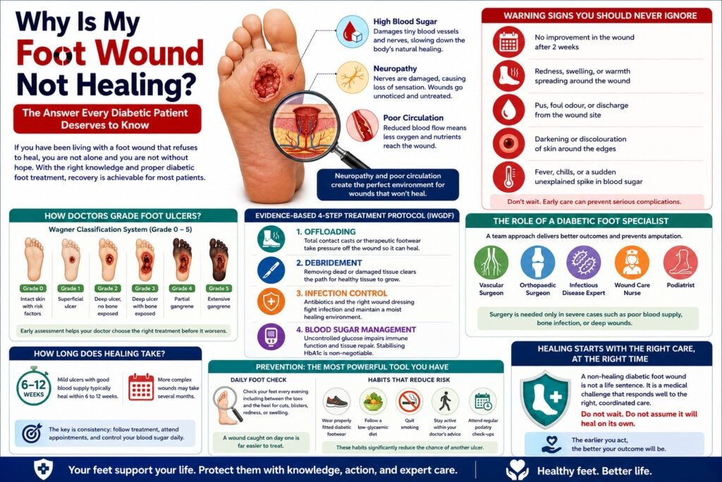 Why Is My Foot Wound Not Healing? The Answer Every Diabetic Patient Deserves to Know