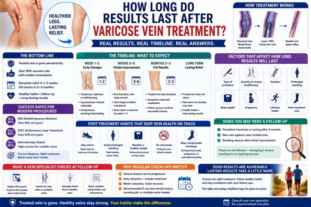 How Long Do Results Last After Varicose Vein Treatment?